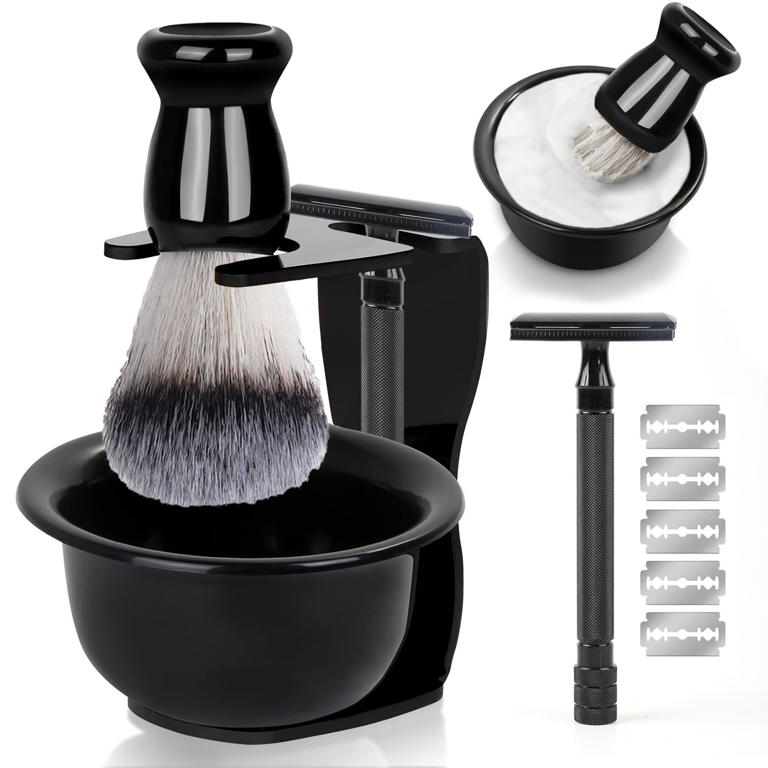 Men'S Grooming Brush - Professional Shaving Kit for Men -
