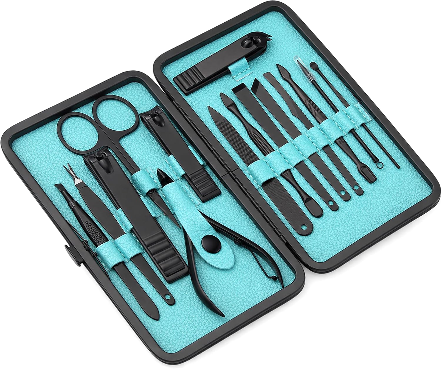 Mens Grooming Kit Case - Professional Nail Clippers Kit for Women