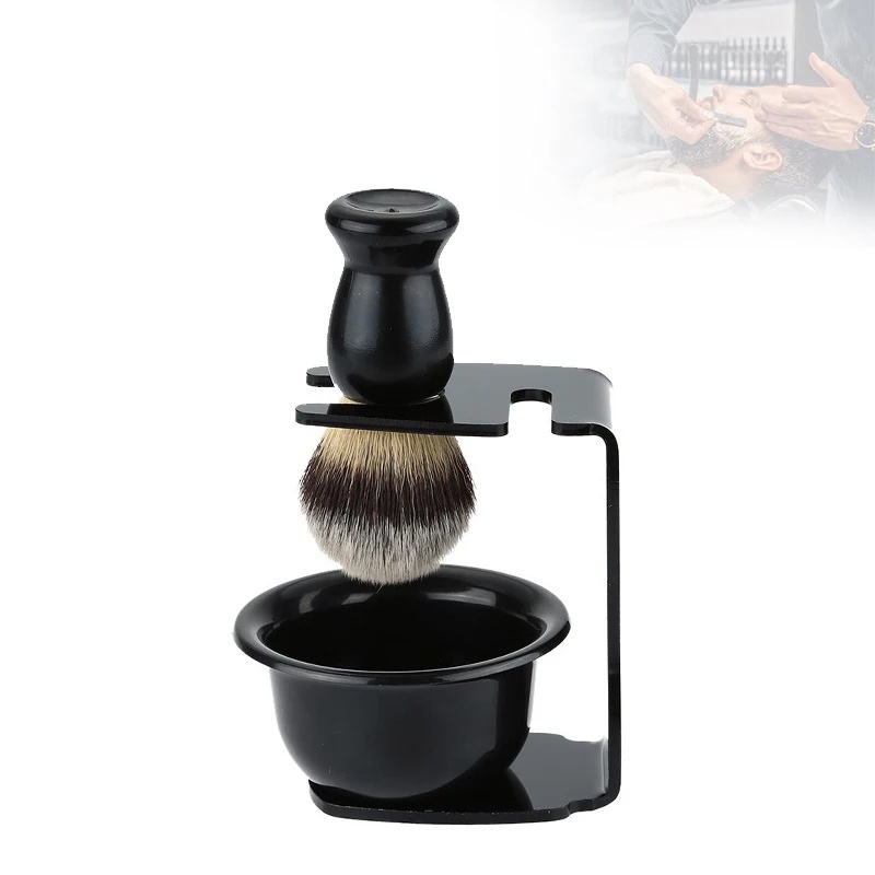 Men'S Grooming Brush - Shaving Brush and Bowl with Acrylic