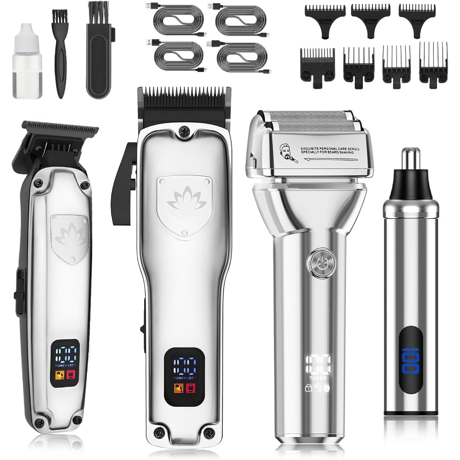 Men'S Grooming Shaver - Cordless Hair Clippers for Men T-Blade
