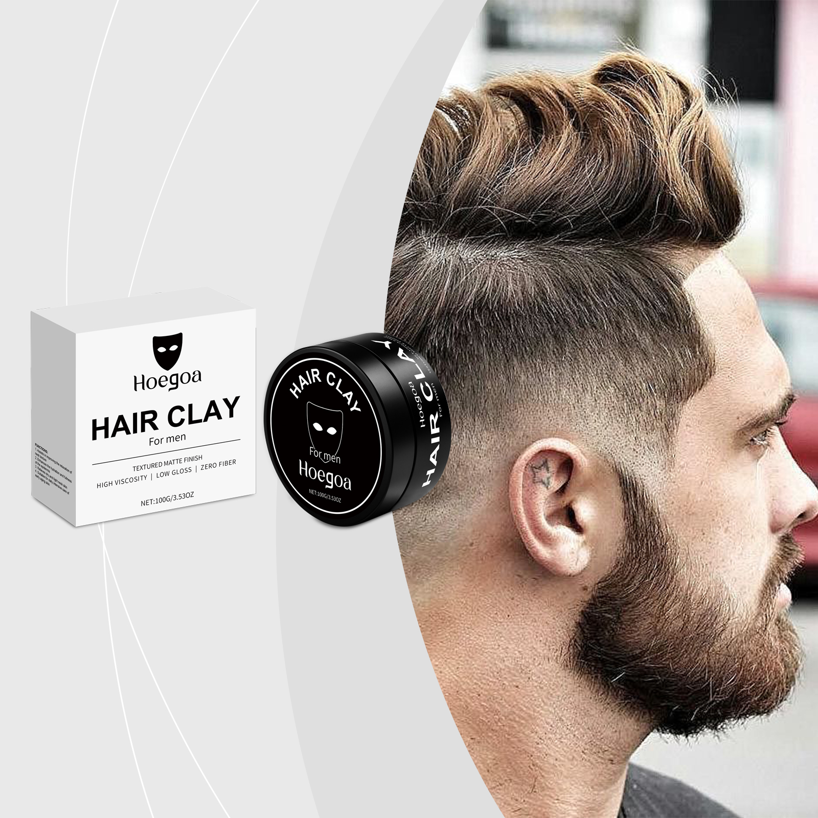 Pomade Hair Clay - Men's Hair Styling Clay – Creates