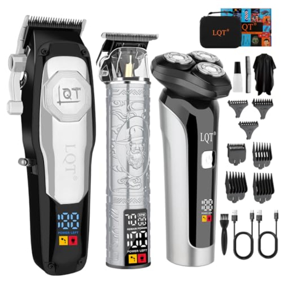 Mens Grooming Kit Case - Hair Clipper Kit for Men Grooming