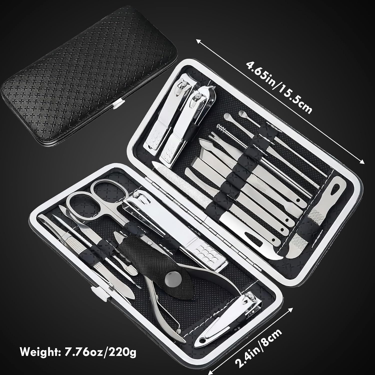 19 in 1 Professional Manicure  - Mens Grooming Kit Case incelemesi ve fiyatı
