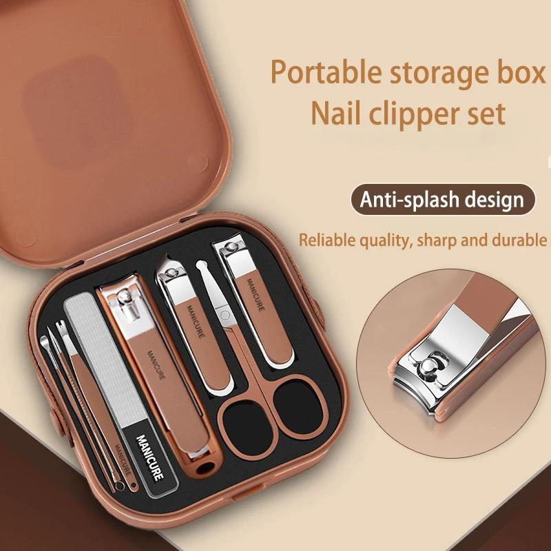 Nail Care Kit Anti-Splatter Ma - Mens Grooming Kit Case incelemesi ve fiyatı