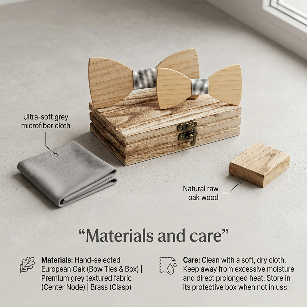 Mens Wooden Bowtie Set Minimal - Men'S Grooming Boxes incelemesi ve fiyatı