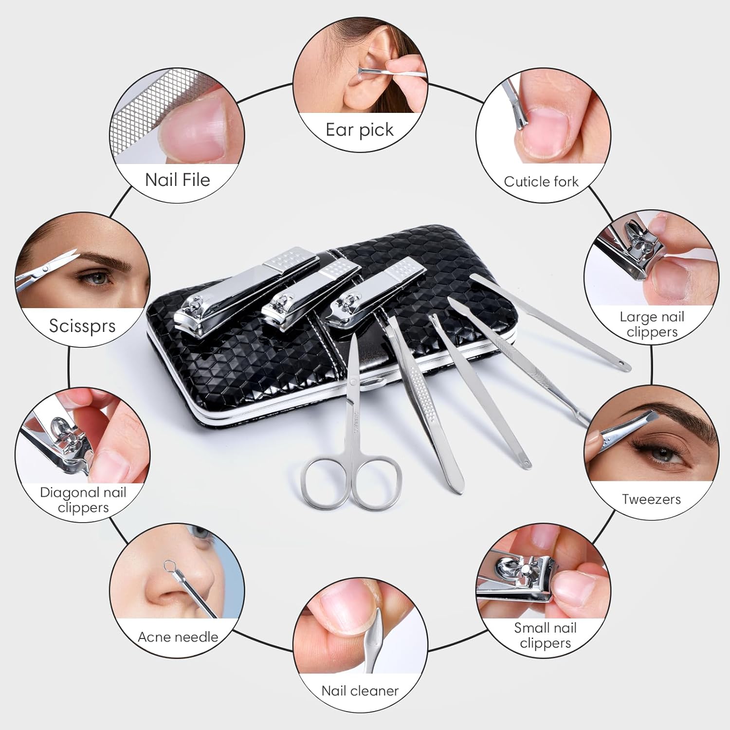 Yougai Nail Clippers Set - 18  - Mens Grooming Kit Case incelemesi ve fiyatı