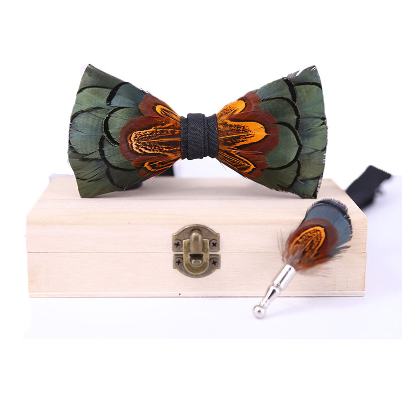 Men Bow Tie Feather Bowtie  Br - Men'S Grooming Boxes incelemesi ve fiyatı