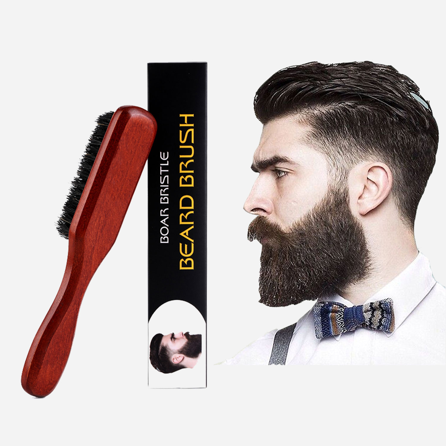 Natural Boar Bristle Beard Bru - Men'S Grooming Brush incelemesi ve fiyatı