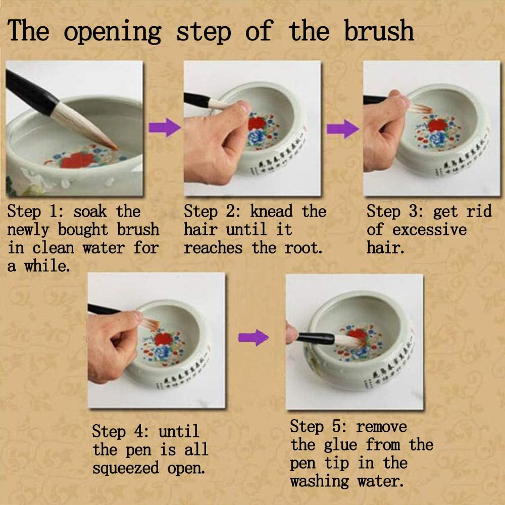 3Pcs Wood Writing Brushes Weas - Pomade Hair Clay incelemesi ve fiyatı