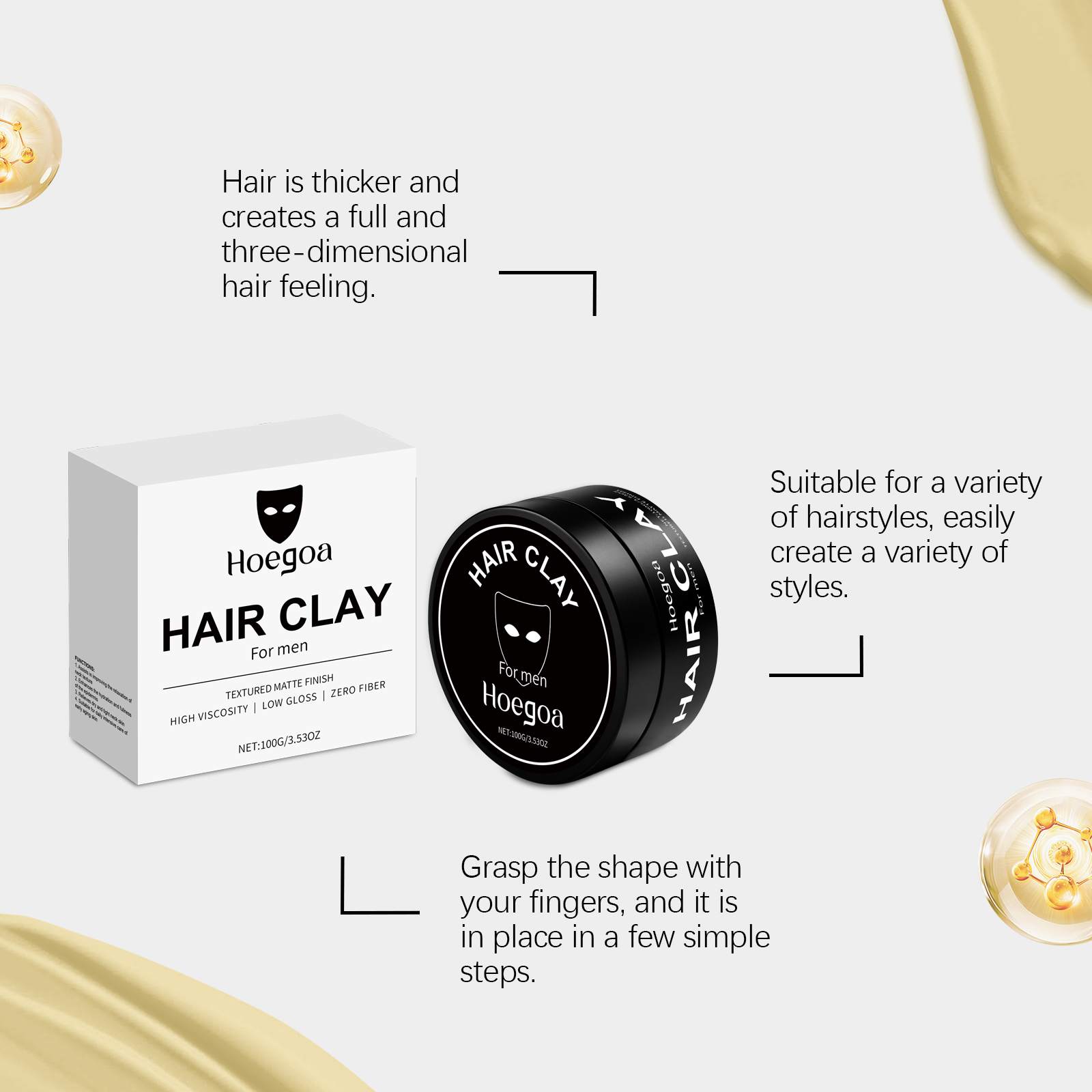 Men Hair Clay 100g Matte Finis - Pomade Hair Clay incelemesi ve fiyatı