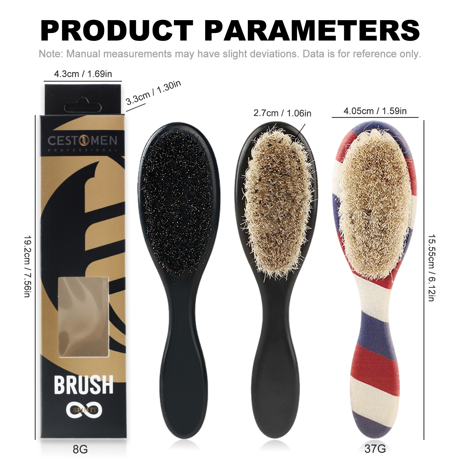 1pc Professional Barber Fade B - Men'S Grooming Brush incelemesi ve fiyatı