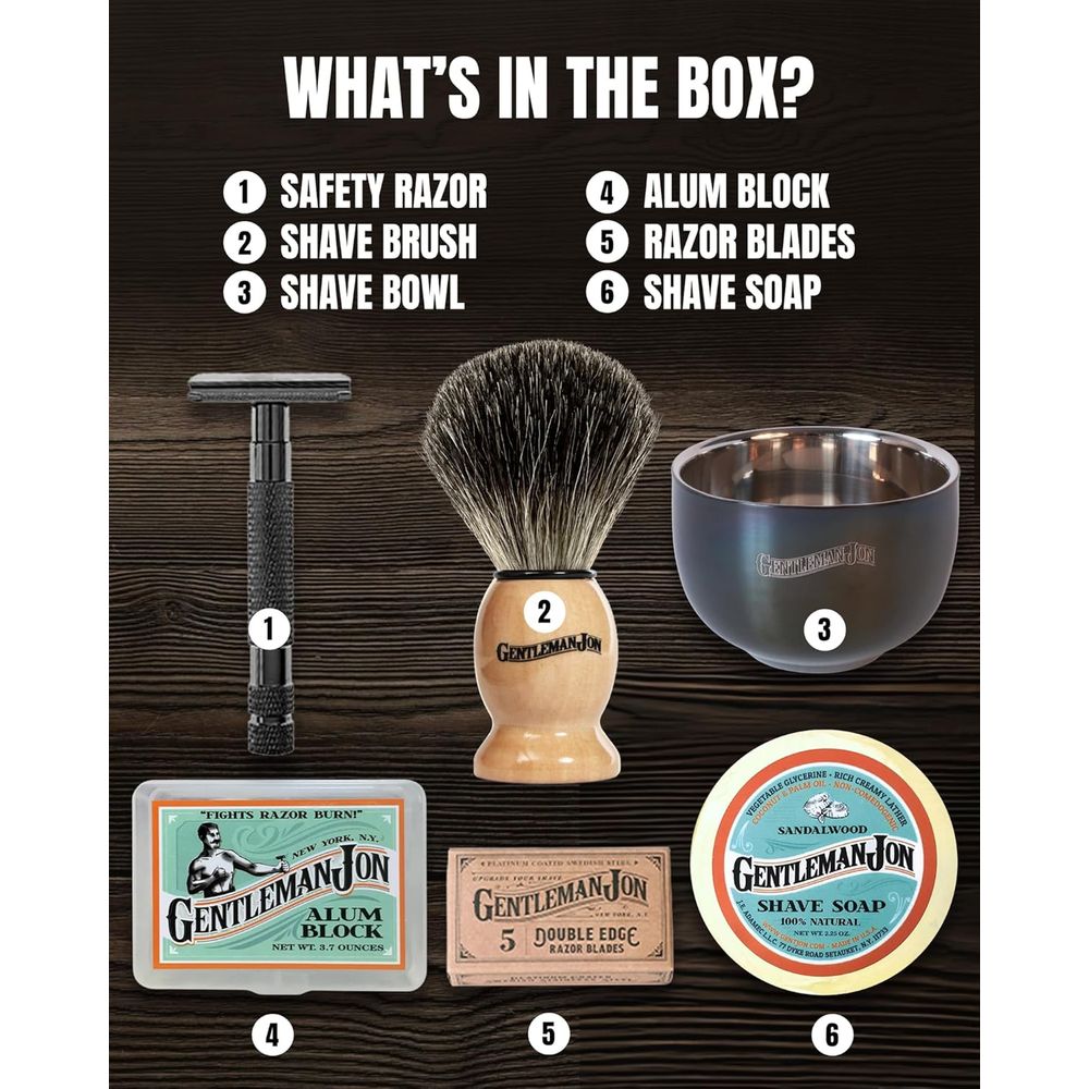 Classic Wet Shave Grooming Kit - Men'S Grooming Brush incelemesi ve fiyatı