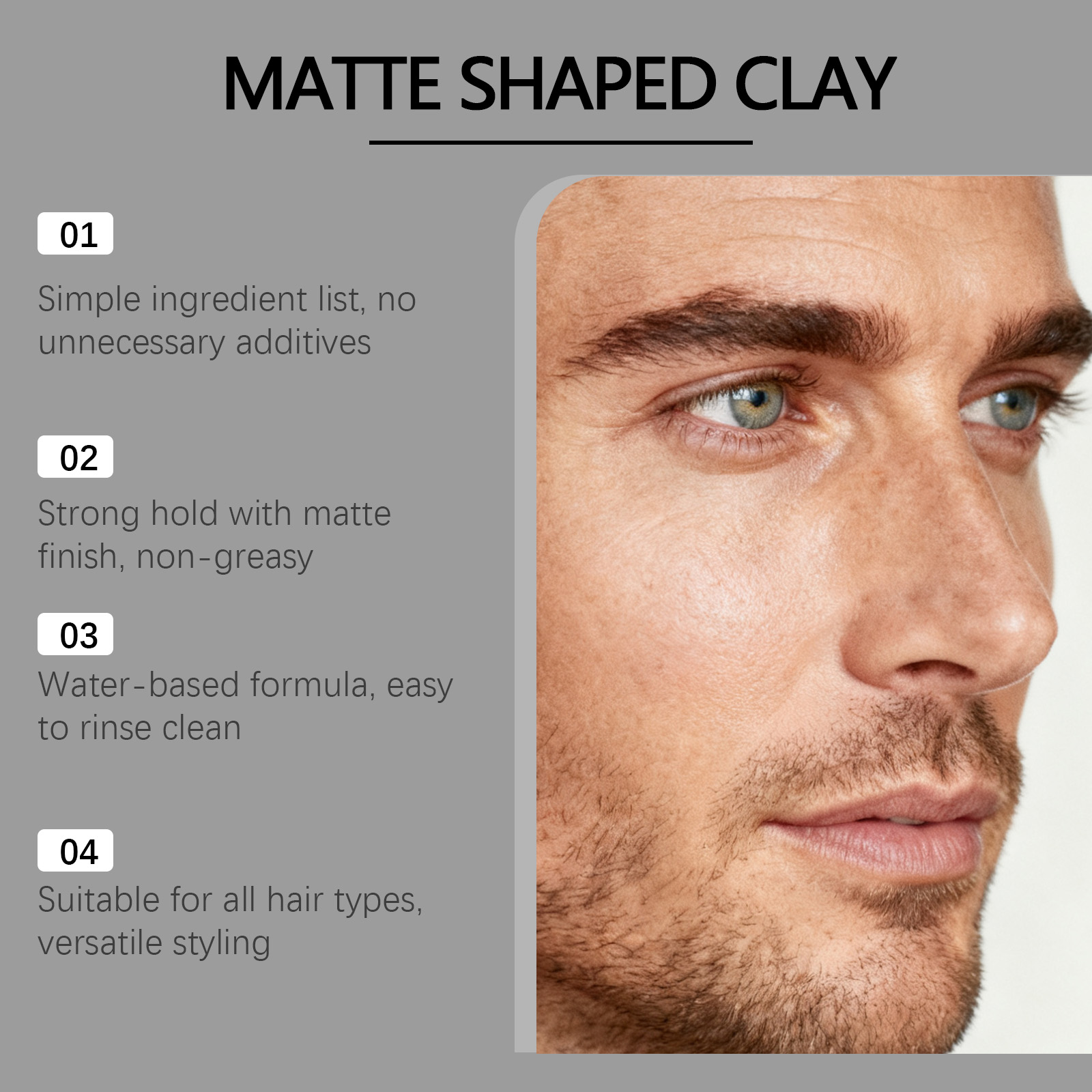 Men Matte Shaped Clay Hair Sty - Pomade Hair Clay incelemesi ve fiyatı