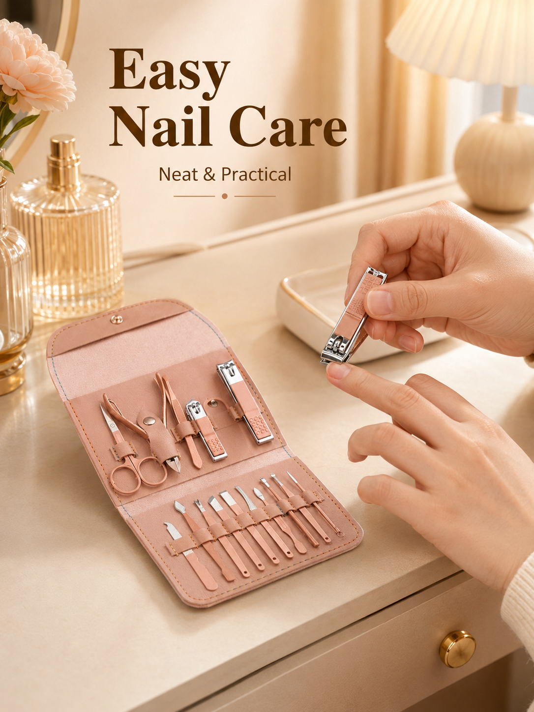 8/16-Piece Manicure Pedicure G - Mens Grooming Kit Case incelemesi ve fiyatı