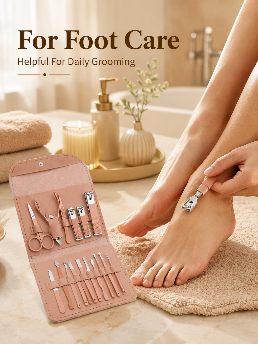 8/16-Piece Manicure Pedicure G - Mens Grooming Kit Case incelemesi ve fiyatı