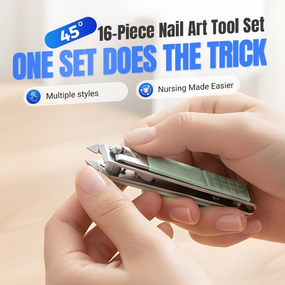 Manicure Set 16 in 1 Stainless - Mens Grooming Kit Case incelemesi ve fiyatı